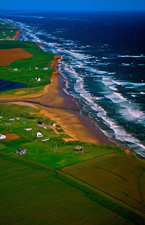 Aerial views, Northern coastline, Prince Edward Island, Canada:  A beautiful Island Pei Canada, Prince Edward Island Canada, Canada Eh, Perfect View, Image Nature, Front Windows, Prince Edward Island, Prince Edward, Anne Of Green Gables