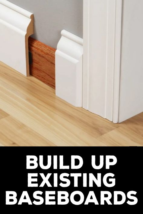 How To Build Up Existing Baseboards Baseboard Update Diy, Coastal Baseboards And Trim, Baseboard Trim Colors, Sanding Baseboards, How To Replace Baseboards Diy, Updating Baseboards And Trim, Natural Wood Baseboards And Trim, Updated Baseboards, Cheap Baseboard Ideas