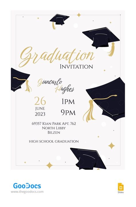 #graduation #googledocs #googledocstemplate Invitation Template Free Editable, Menu Flyer, Graduation Invitations Template, Docs Templates, Free Invitation Templates, Graduation Invitation, High School Graduation, Microsoft Powerpoint, Google Docs