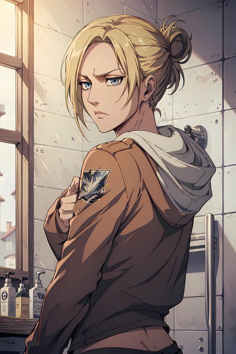 Annie Leonhardt Wallpapers, Female Titan, Akali League Of Legends, Annie Leonhardt, Madara Wallpaper, Eren Aot, Annie Leonhart, Anime Toon, Bleach Fanart