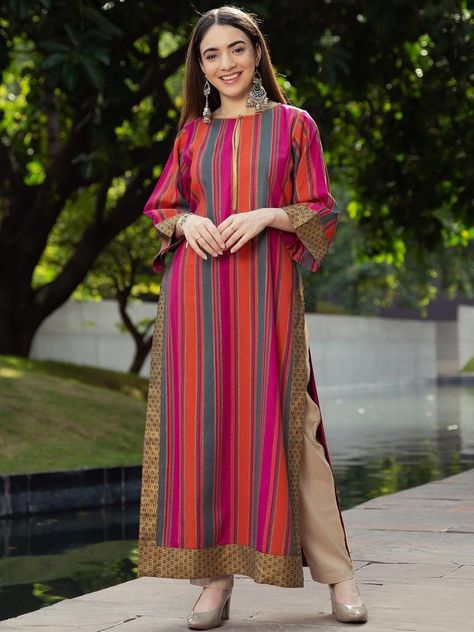 Khadar Dress Designs Printed, Long Shirts With Plazo Pakistani, Long Shirt Dress Pakistani, Long Shirts For Women Pakistani, Dress Desgines, Long Shirt Design, Dress Style Pakistani, Mahira Sharma, Round Dress