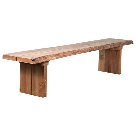 Wall Bench, Reclaimed Wood Benches, Dovetail Furniture, Natural Teak Wood, Lodge Style, Rustic Lodge, Garden In The Woods, Teak Outdoor, Wood Bench