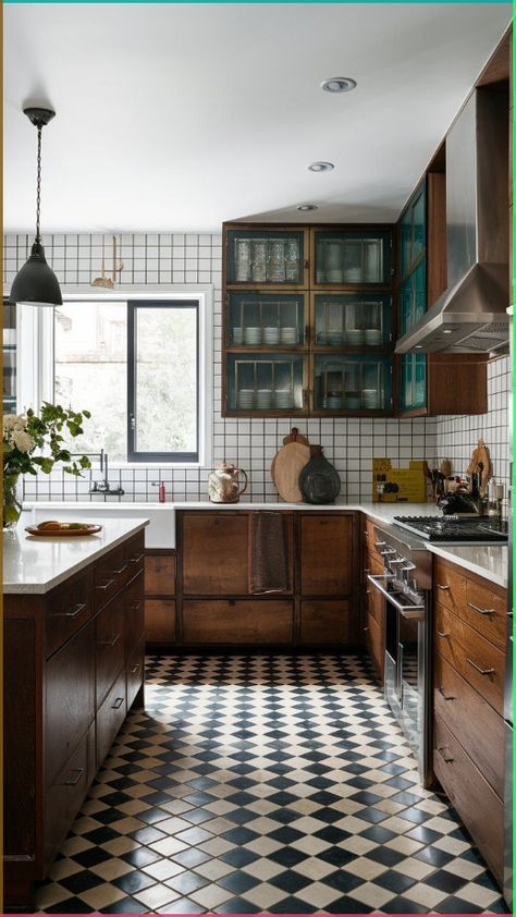 #KitchenGoals #KitchenDesignInspo #ModernKitchen #KitchenRenovation #HomeDecor #KitchenTrends #LuxuryKitchen #KitchenMakeover #KitchenStyle #DreamKitchen West Coast Kitchen Design, French Eclectic Kitchen, Tiled Walls Kitchen, Boho Cottagecore Kitchen, Historic Home Renovation Kitchen, Eclectic Interior Kitchen, Tudor Revival Kitchen, 60s Ranch Kitchen Remodel, Earthy Home Kitchen