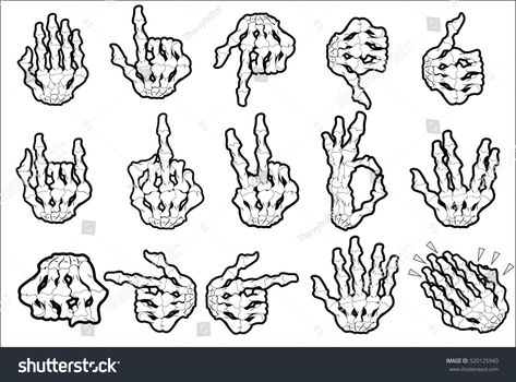 Skeleton Art Drawing, Skeleton Reference, Skeleton Hands Drawing, How To Draw Fingers, Letter Logo Inspiration, Hand Emoji, Gang Signs, Fun Patches, Ghibli Tattoo