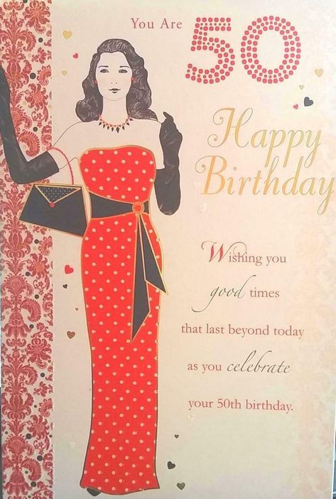 Happy 50th Birthday Wishes Female, Happy 50th Birthday Wishes, 50th Birthday Greetings, 50th Birthday Wishes, Birthday Girl Quotes, 50 Birthday, Just Happy Quotes, 50th Birthday Cards, Wedding Congratulations