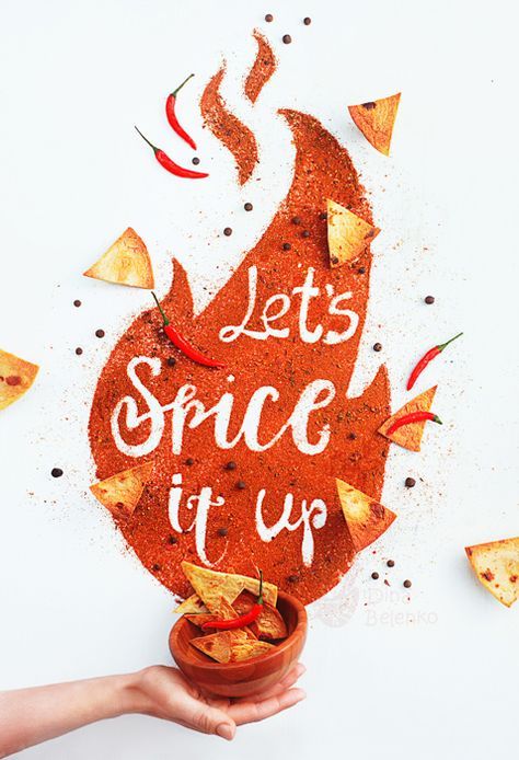 Food Typography, Graphisches Design, 타이포그래피 포스터 디자인, Food Advertising, Spice It Up, Food Graphic Design, Food Poster Design, City Poster, Creative Poster Design