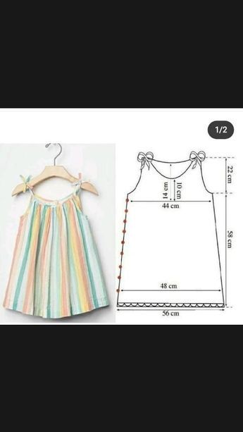 Pola Bra, Baby Dress Diy, Easy Dress Sewing Patterns, Baby Clothes Patterns Sewing, Kids Clothes Patterns, Sewing Baby Clothes, Sewing Kids Clothes, Girls Dress Sewing Patterns, Kids Dress Patterns