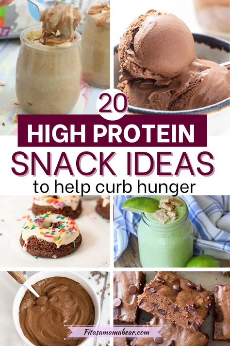 The best, homemade, high-protein snack recipes to keep you full and fueled! These snack ideas are perfect for healthy breakfast options, midday snacks, or even a post-workout meal @fitasamamabear #highproteinrecipes #highproteinsnacks #highprotein #proteinsnacks Homemade High Protein Snacks, Recipes No Dairy, Protein Snack Recipes, Midday Snacks, High Protein Snack Ideas, Snack Recipes Healthy, Low Calorie High Protein Snacks, Bariatric Snacks, Protein Snack Ideas