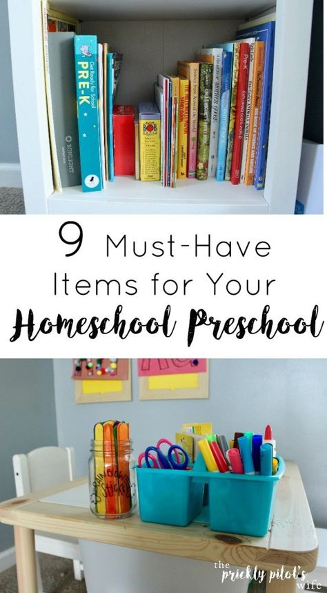 Preschool Homeschool Room, Preschool Set Up, Homeschool Room Organization, Preschool Supplies, Homeschooling Preschool, Homeschool Preschool Curriculum, Preschool Rooms, Homeschool Preschool Activities, Homeschool Supplies