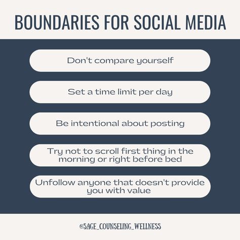 Setting boundaries for social media can help protect yourself, and your privacy and limit the potential for oversharing personal information. #boundarysetting #boundariesarehealthy #healthyboundaries #setboundaries #settingboundaries #boundariesarebeautiful #personalboundaries Privacy Quotes, Dont Compare, Setting Boundaries, Protect Yourself, Counseling, Boundaries, Funny Quotes, Social Media, Media