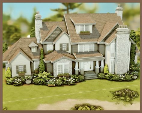 British House Plans, Sims 4 Family Home, Sims4 Lots, Sims4 Houses, Sims 4 Family House, Sims 4 Modern House, The Sims 4 Lots, British House, Sims Freeplay Houses