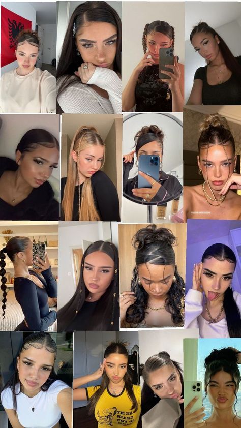 sleek zopf ideas Autumn Hairstyles, School Girly, Sleek Hairstyles, New Hair, Hair Inspo, Hair Stylist, Graffiti, Skin Care, Sleek