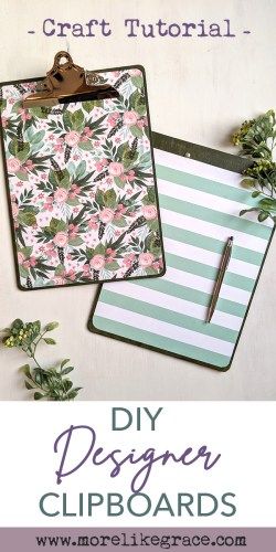 Clipboard Crafts, Home Office Diy, Clipboard Decorating, Diy Clipboard, Clip Boards, Pretty Office Supplies, Office Diy, Teen Crafts, Cute Office Supplies