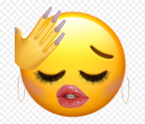 Emoji Cute Face, Iphone Stickers For Messages, Slay Emoji, Baddie Emoji, Sticker Album Diy, Random Emojis, Nails Meme, Yellow Funny, Sticker Emoji