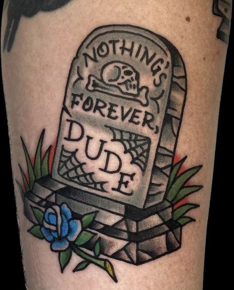 Gravestone Traditional Tattoo, Memorial Traditional Tattoo, Backwoods Tattoo, Traditional Graveyard Tattoo, Halloween Traditional Tattoo Flash, No Gods No Masters Tattoo, Superstition Tattoo, Crypt Keeper Tattoo, Never Trust The Living Tattoo