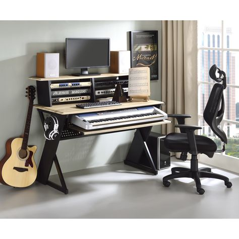 Welcome to the era of upgraded workspaces! Let us introduce you to KONG, a desktop brand that completely changes the work experience. Say goodbye to monotony and forget about lack of inspiration. Music Studio Desk, Office Music, Music Desk, Decorative Bookshelves, Industrial Style Desk, Studio Desk, Keyboard Tray, Home Office Furniture Desk, Work Station Desk