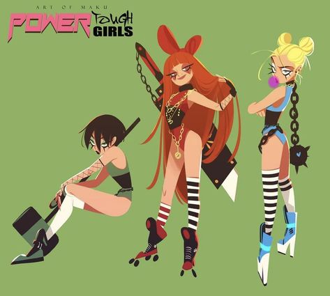 Powerpuff Girls Fanart, By Any Means Necessary, In The Shadows, Cute Art Styles, The Shadows, Cool Art Drawings, Powerpuff Girls, Funky Art, Cartoon Art Styles