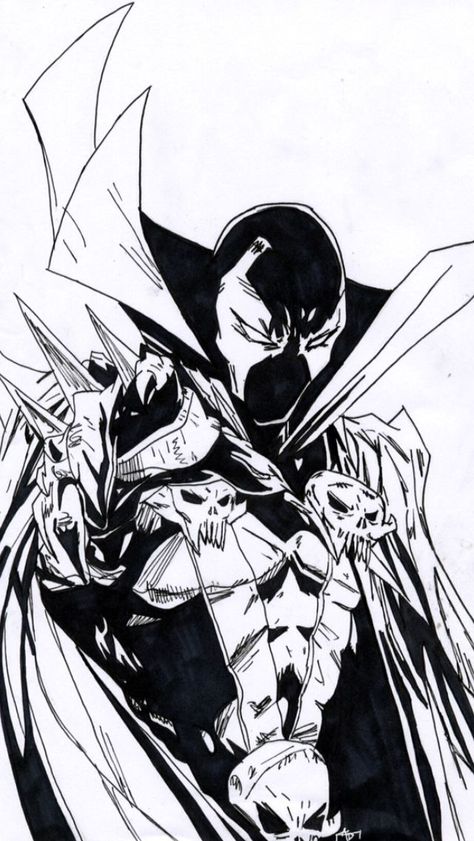 Spawn Spawn Marvel, Spawn Characters, Native Indian Tattoos, Spawn Comics, Comic Art Sketch, Spiderman Art Sketch, Marvel Tattoos, Comic Book Art Style, Graffiti Drawing