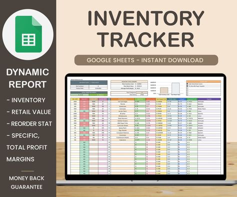 Google Sheets Inventory Tracker is a comprehensive solution for managing your business inventory efficiently and effectively. With this tool, you can easily track stock levels, monitor sales trends, and streamline operations in real-time. Say goodbye to manual record-keeping and hello to streamlined management with Google Sheets Inventory Tracker. Try it Jewelry Inventory Spreadsheet, Product Inventory Spreadsheet, Reseller Inventory Organization, Business Planner Organization, Smart Sheet, Inventory Management Templates, Inventory Spreadsheet, Harvest Ideas, Inventory Template