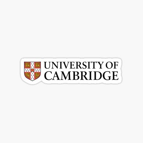 Cambridge Logo, University Stickers, Revision Motivation, Cambridge Student, University Inspiration, Cambridge College, Affirmations Confidence, College Stickers, Career Vision Board