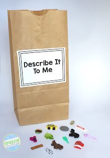 6 Ways to use Paper Bags in Speech and Language Therapy | My Speech Universe Labeling Objects Speech Therapy, Language Disorder Activities, Creative Language Activities, Prek Language Activities, Language Building Activities, Speech Language Therapy Activities Middle School, Wh Speech Therapy Activities, Fun Language Activities, Expressive Language Activities Preschool