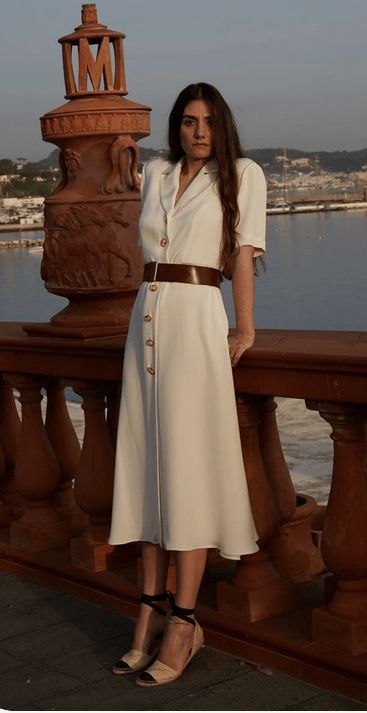 Shirt Dress Outfit, Heritage Fashion, Silk Midi Dress, Elegantes Outfit, Heritage Collection, Spanish Style, 가을 패션, 여자 패션, Classic Outfits