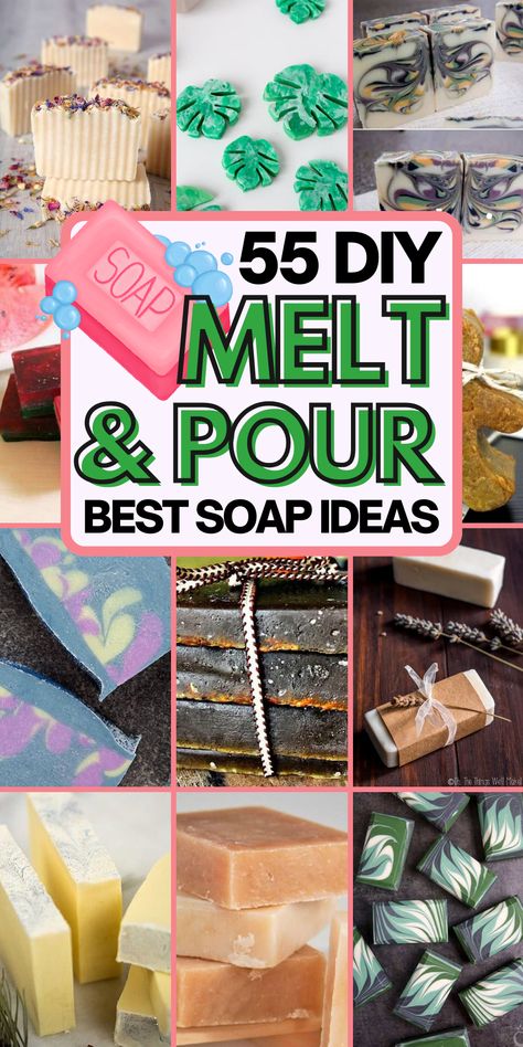 Whip up your own soaps with these simple melt and pour recipes. Perfect for gifts or personal use! Melt And Pour Soap Recipes For Sensitive Skin, Best Melt And Pour Soap Recipes, Triple Butter Melt And Pour Soap Recipe, Single Use Soap Diy, Melt N Pour Soap Recipes, Mens Soap Recipe Melt And Pour, Soap Making Ideas Melt And Pour, Easy Melt And Pour Soap Recipes, Melt Pour Soap Recipes