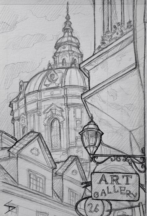 St Nicholas Church, Architecture Drawing Sketchbooks, Architecture Design Sketch, Architecture Concept Drawings, Perspective Art, Architecture Drawing Art, Art Drawings Sketches Creative, Pencil Art Drawings, St Nicholas