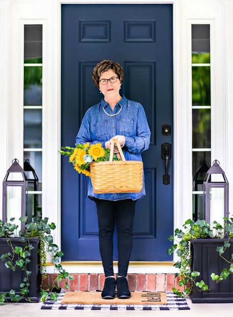 On Sutton Place | Decorate. Bake. Create. Entrance Ideas, House Color Palettes, Sutton Place, Entryway Ideas, House Color, House Numbers, Simple Living, Easter Decorations, Lifestyle Blogger