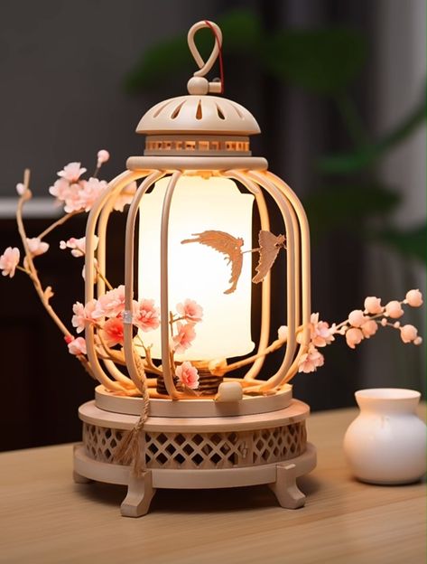 Sakura Themed Room, Cherry Blossom Furniture, Cherry Blossom Room Decor, Sakura Room, Chinese Decorations, Chinese Tea Room, Scandinavian Accessories, Japanese Inspired Bedroom, Fall Decorating Ideas