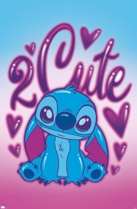 PRICES MAY VARY. This Trends Disney Lilo and Stitch - 2 Cute Wall Poster uses high-resolution artwork and is printed on PhotoArt Gloss Poster Paper which enhances colors with a high-quality look and feel High-quality art print is ready-to-frame or can be hung on the wall using poster mounts, clips, pushpins, or thumb tacks Made in the USA and Officially Licensed Easily decorate any space to create the perfect decor for a party, bedroom, bathroom, kids room, living room, office, dorm, and more Pe Lilo And Stitch Merchandise, Lilo And Stitch Drawings, Movie Artwork, Lilo Y Stitch, Stitch Drawing, Stitch And Angel, Cute Stitch, Lilo Stitch, Disney Lilo