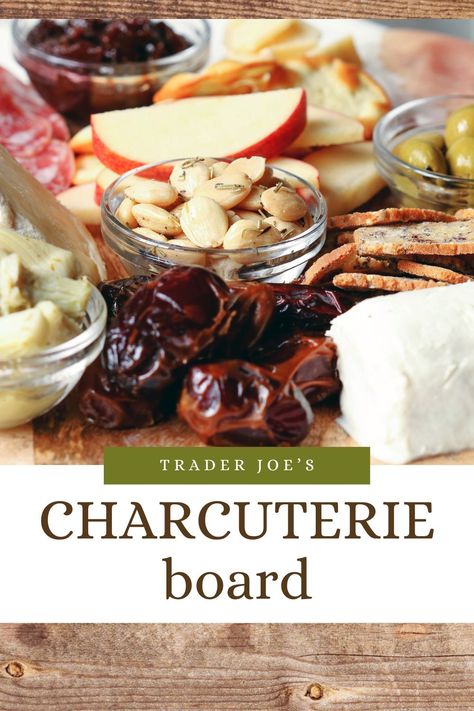 Step-by-step guide with Trader Joe's charcuterie coard shopping list included. Charcuterie board is perfect for 4 or more. Ready in just 15 minutes! Charcuterie Trader Joes, Trader Joe’s Charcuterie Shopping List, Party Boards, Impressive Appetizers, Wooden Serving Platters, Healthy Snack Options, Charcuterie Recipes, Trader Joe, Trader Joe's