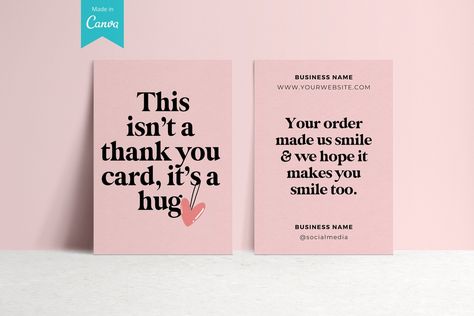 Thank You For Your Purchase, Thank You Card, Business Packaging Ideas, Business Thank You Notes, Business Branding Inspiration, Small Business Cards, Packaging Ideas Business, Thank You Card Design, Small Business Packaging Ideas