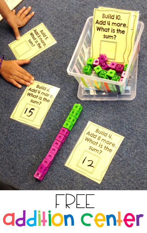 Addition Activity, Activity For Kindergarten, Thinking Maps, Daily Five, First Number, Math Intervention, Math Addition, Math Workshop, E Mc2