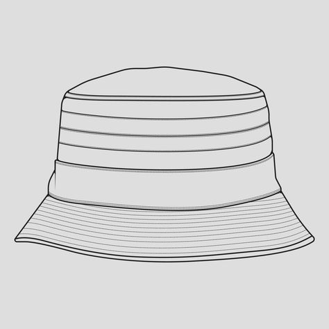 Hat Outline, Accessories Design Sketch, Flower Coloring Sheets, Hat Drawing, Hat Vector, Fashion Drawing Tutorial, Outline Drawing, Drawing Vector, Varsity Jackets