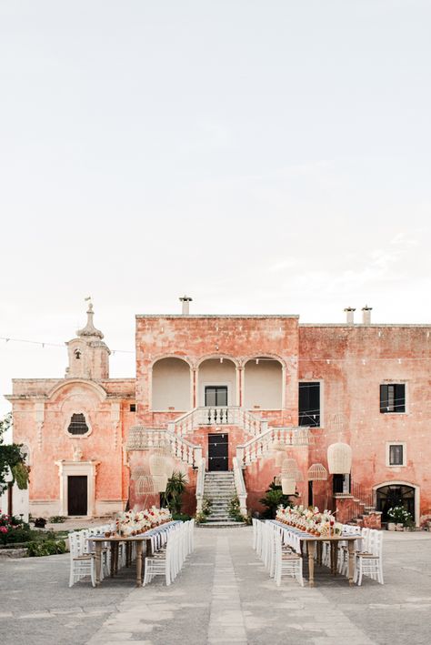 Classic Puglia Destination Wedding at Masseria Spina | Junebug Weddings Wedding Puglia, European Elopement, Puglia Wedding, Italian Wedding Venues, Unique Destination Wedding, Colourful Wedding, European Wedding, Destination Wedding Inspiration, Friends Wedding