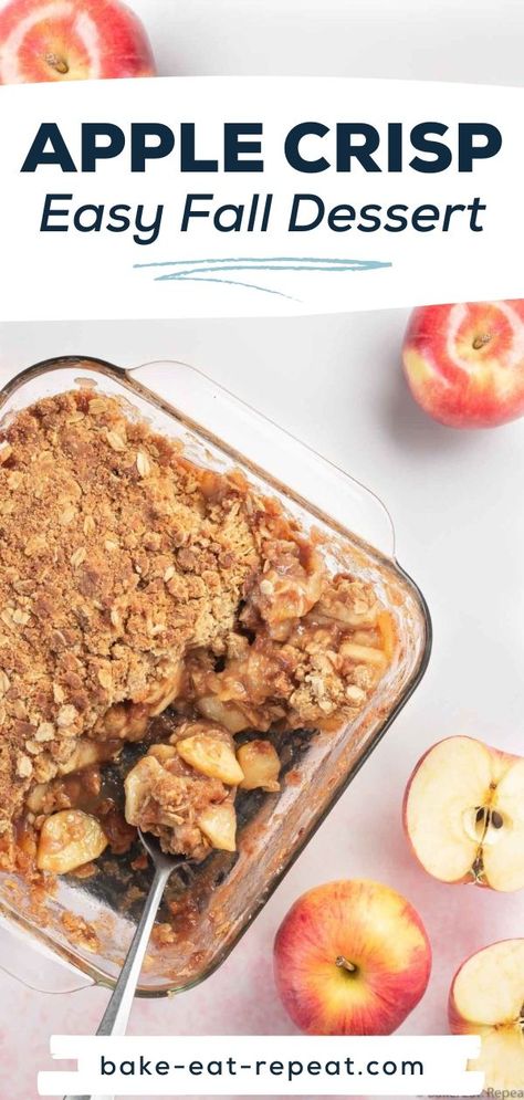 Fuji Apple Recipes, Granny Smith Apples Recipes, Easy Apple Crisp, Crisp Desserts, Baked Apple Dessert, Easy Apple Crisp Recipe, Apple Desserts Easy, Apple Crisp Recipe, Apple Crisp Easy