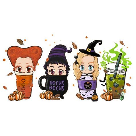 Hocus Pocus Sublimation, Hocus Pocus Halloween, Halloween Hocus Pocus, Harry Potter Halloween, Coffee Png, Halloween Drinks, Reusable Cup, Halloween Coffee, Autumn Coffee