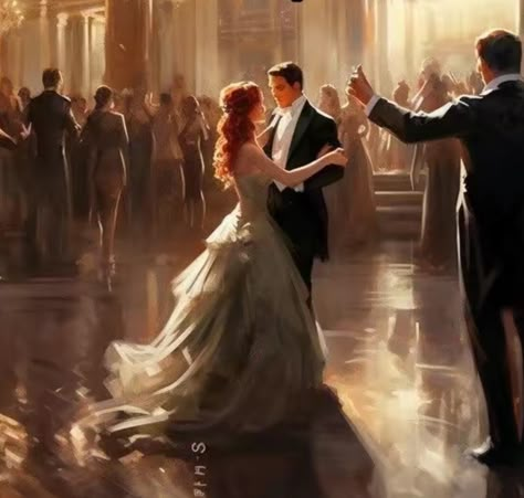 Wedding Painting, Romance Art, Princess Aesthetic, Romantic Art, Ballroom, Aesthetic Art, My Aesthetic, Painting Ideas, Beautiful Art