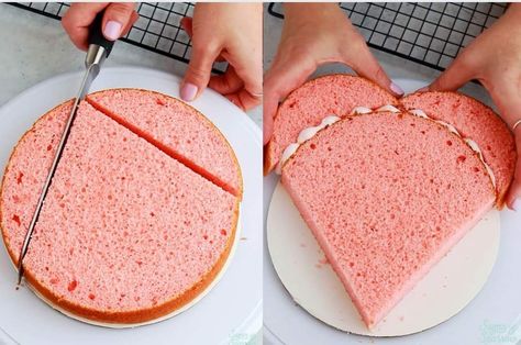 Heart Shaped Cake Diy, Heart Shaped Cake Recipe, Hart Cake, Heart Cake Tutorial, Heart Cake Recipes, Heart Cake Decoration, Heart Cake Design, Heart Birthday Cake, Buttercream Piping