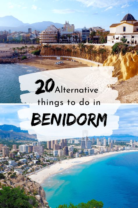 Click for 20 alternative things to do in Benidorm, Spain AWAY from the Strip! The best views and photography spots, classy bars, natural attractions and beaches that the locals love. Find the best things to do in Benidorm's Old Town and beyond. #Nightlife #Benidorm #Espana #Spain #HenParty #OldTown #Beach #ThingsToDoInBenidorm #DeNoche #Playa #Foto #Antiguo #Views #Instagram Benidorm Old Town, Benidorm Aesthetic, Benidorm Beach, Benidorm Spain, Best Beaches In Europe, Spain Aesthetic, Thailand Adventure, Beach Destinations, Mobility Scooters