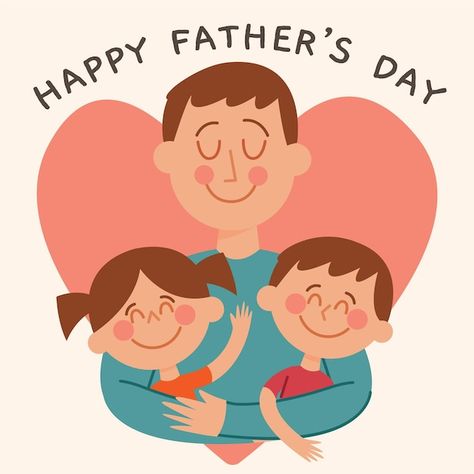 Flat design father's day illustration wi... | Premium Vector #Freepik #vector #happy-fathers-day #fathers-day-dad #fathers-day #dad-day Father's Day Drawings, Fathers Day Wallpapers, Father's Day Illustration, Superhero Symbols, Happy Fathers Day Greetings, Fathers Day Banner, Happy Fathers Day Images, Fathers Day Images, Happy Father Day Quotes