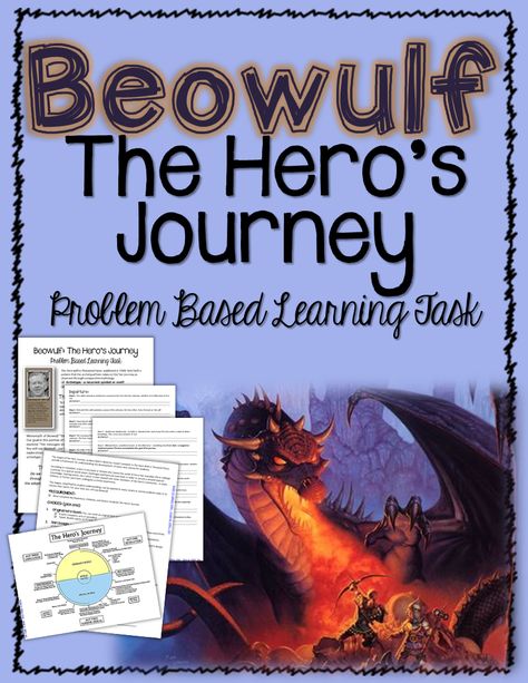 Beowulf Activities, Beowulf Lesson Plans, Teaching Mythology, Teaching British Literature, Hero Journey, Epic Poetry, The Hero's Journey, Novel Study Activities, High School Literature