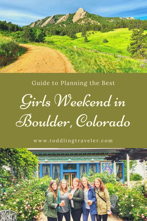 Planning a girls weekend in Boulder, CO? Read for the best place to stay, where to eat and drink and things to do in Boulder. This Colorado city offers hiking, breweries, great restaurants and spa treatments, making Boulder perfect for a girls weekend. Colorado Girl, Colorado City, Colorado Summer, Visit Colorado, Canada Destinations, Girls Getaway, Boulder Co, Colorado Travel, Eat And Drink