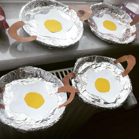 fried-egg-craft-idea (3) | Crafts and Worksheets for Preschool,Toddler and Kindergarten Preschool Food Crafts, Preschool Food, Food Activities, Aktivitas Montessori, Daycare Crafts, Egg Crafts, Letter A Crafts, Food Crafts, Easy Crafts For Kids