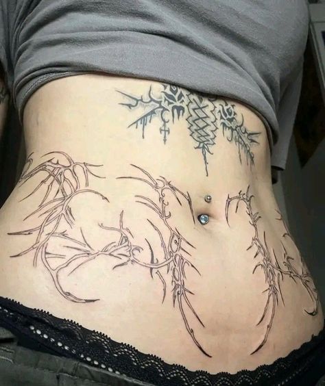 Stomach Tattoo Designs, Stomach Tattoo, Cute Tats, Stomach Tattoos, Tattoo Designs For Women, Pretty Design, Web Page, Cool Tattoos, Flower Tattoo