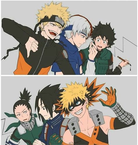 Yaoi, Fluff, Ships, AUs, and crossovers of BNHA pics!  (None of the f… #fanfiction # Fan-Fiction # amreading # books # wattpad Naruto X My Hero Academia, Naruto And Deku, Deku And Naruto, Mha X Naruto, Koro Sensei, Manga Naruto, Familia Anime, Harry Potter Anime, Anime Fandom