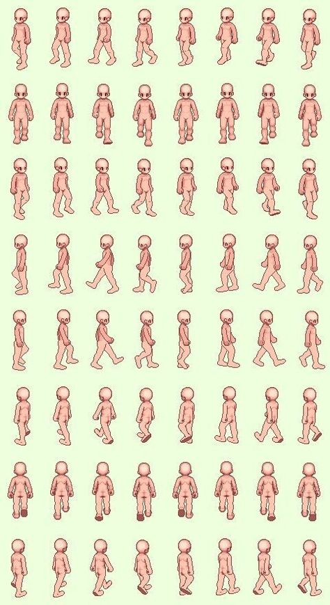 Pixel Art Characters 64x64, Minimalist Pixel Art, Art Eyeshadow, How To Pixel Art, Game Drawing, Walking Animation, Art Step By Step, Art Sunflower, Piskel Art