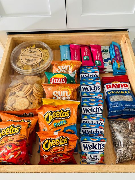 Snack Drawer In Office, Organized Snack Drawer, Office Snack Drawer Ideas, Work Snack Drawer Ideas, Aesthetic Snack Drawer, Snack Stash In Bedroom Aesthetic, Teacher Snack Drawer, Snack Drawer Organization Bedroom, Snack Drawer Aesthetic