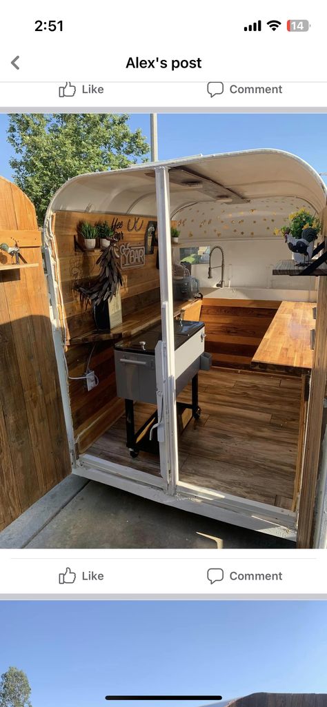 Soap Shop Trailer, Horsetrailer Bar Interior, Coffee Cart Trailer, Beverage Trailer Interior, Horse Trailer To Food Truck, Horse Trailer Coffee Shop Interior, Horse Trailer Interior Remodel Bar, Lemonade Trailer Ideas, Inside Horse Trailer Bar